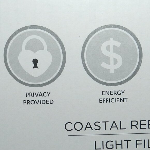 Lush Decor Coastal Reef Feather Light Filtering Window Valance🆕FAST📦🏃🏻💨⚡🚚 - Picture 10 of 16